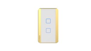 Hogar Controls - Prima 2-Touch Switch - White and Gold