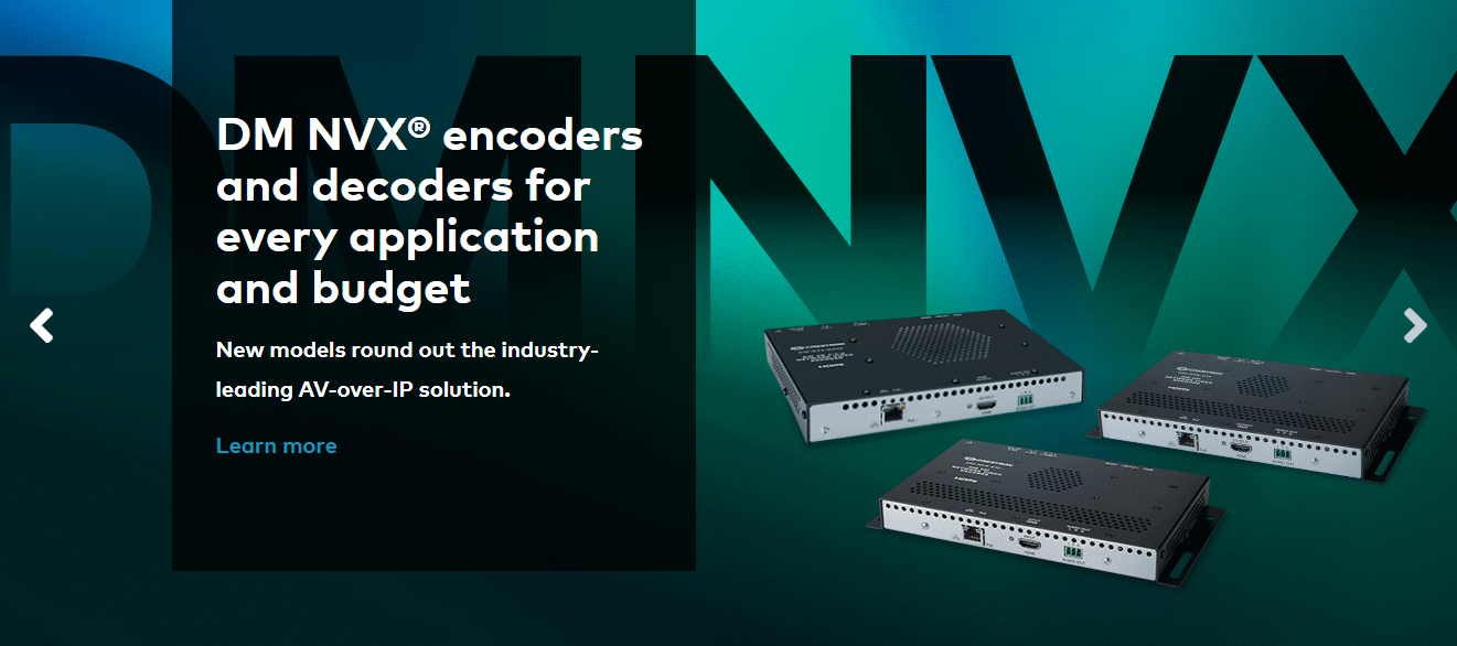 Crestron Award-Winning DM NVX Product Line Expands New Network Video Encoders and Decoders 