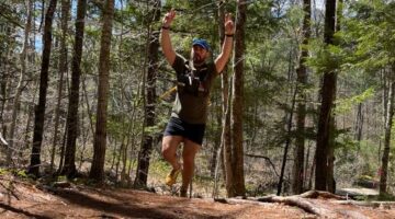 Director of Account Services, Peter Girard, running the White Lake Ultra
