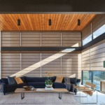 Hunter Douglas Alustra Architectural Shades with PowerView, Leo, Living