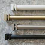 Square Finials (Matte White, Dark Brass, Satin Nickel, Black Matte)